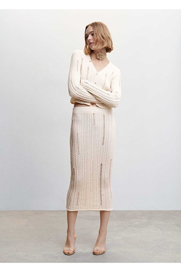 Ajur Örgü Etek - 2
