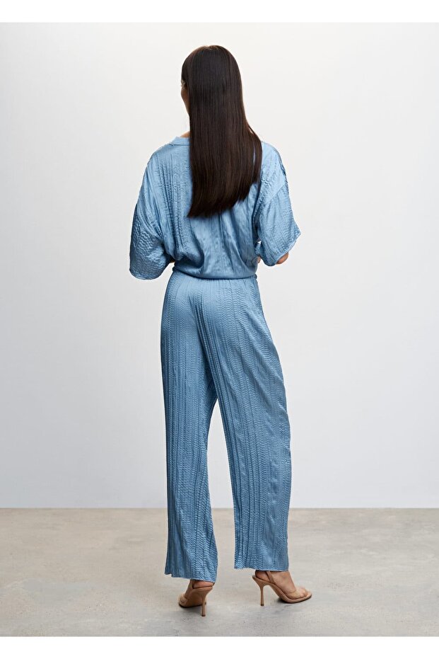 Pilili Saten Pantolon - 4