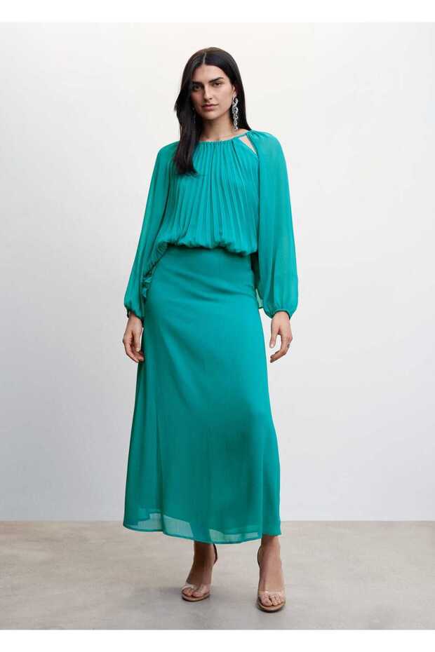 Dökümlü Uzun Etek - 2