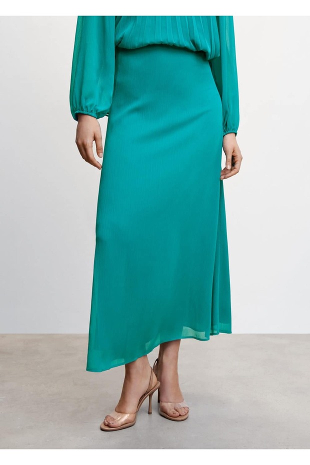 Dökümlü Uzun Etek - 1