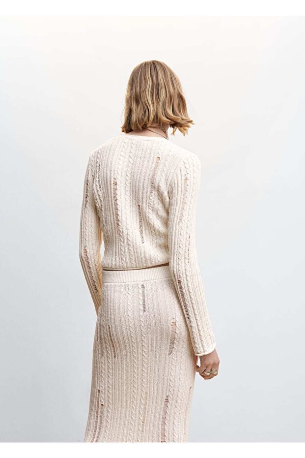 Ajur Örgü Etek - 4