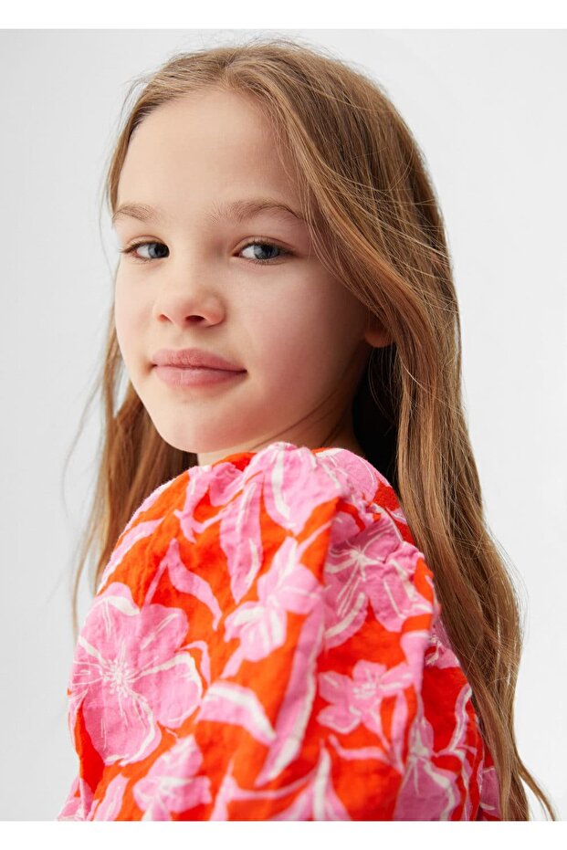 Çiçek Desenli Bluz - 6