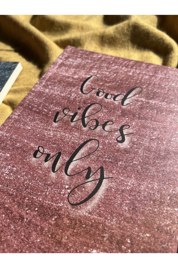 Latua Glitter Series Good Vibes Unlined A5 Notebook - 3