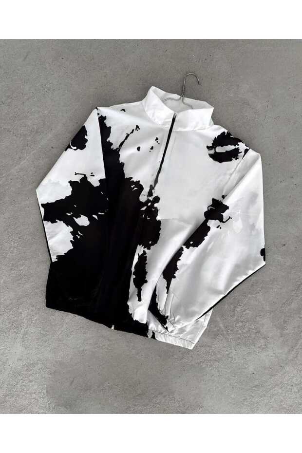 معطف واق من المطر بنمط رقمي - 1