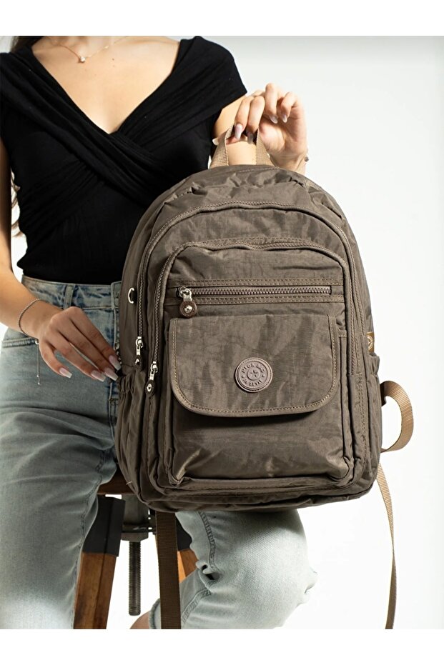 MEGA LARGE SIZE MULTIPLE COMPARTMENTS MINK LINING DURABLE SCHOOL BACKPACK - 7