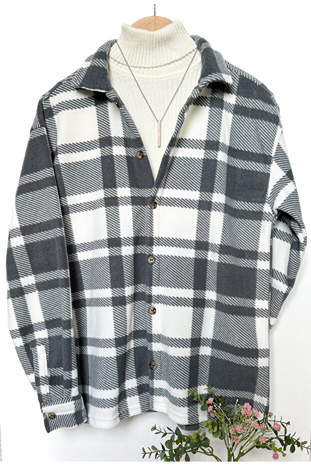 men's shirt collar oversize cotton lumberjack shirt