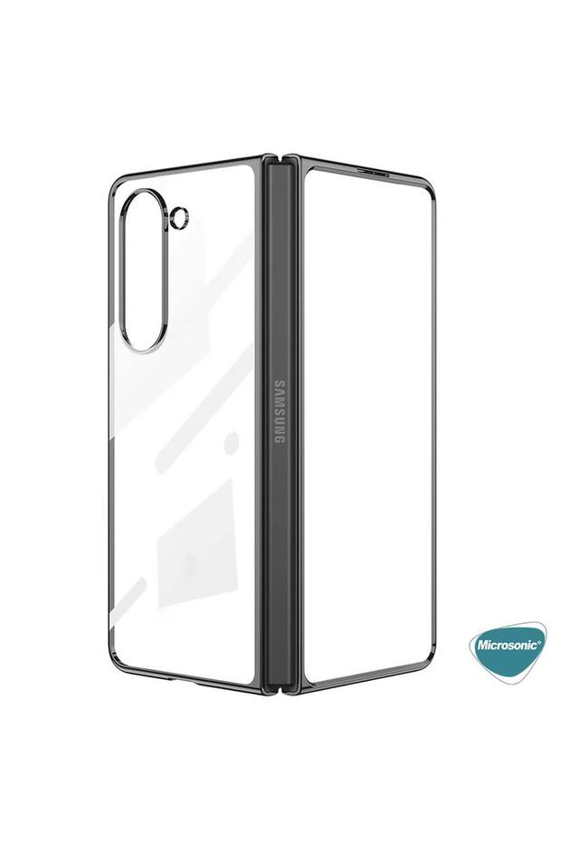 Samsung Galaxy Z Fold 5 Kılıf Shell Platinum Şeffaf - 3