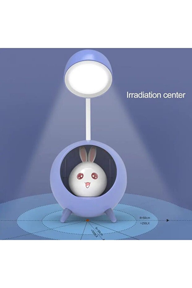 Sevimli Tavşanlı Mini Masa Lambası - 4