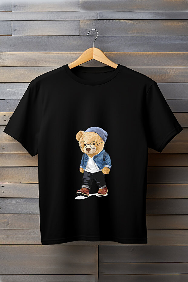 Wandering Bear Printed Basic T-Shirt
