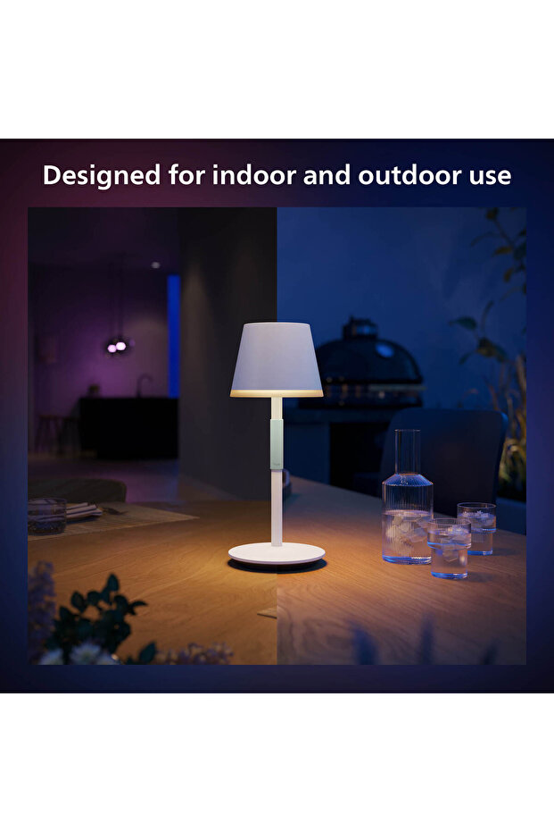 Hue Go Belle Taşınabilir Masa Lambası - Beyaz - 6