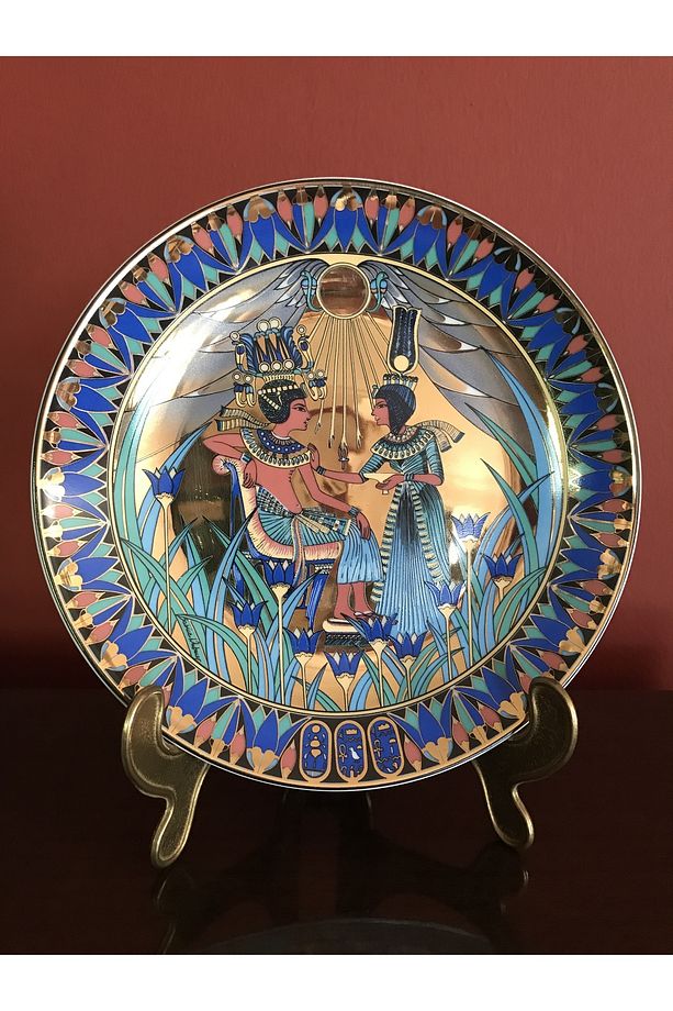 İngiliz royal worcester porselen duvar tabağı 19 cm çapında - 1