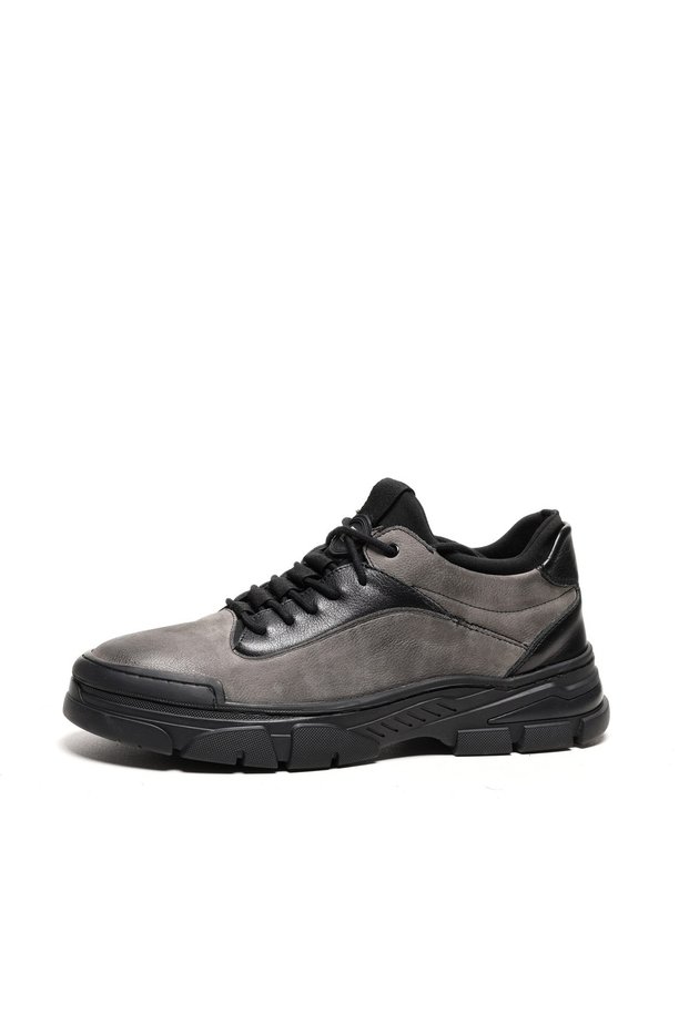 PİERRE CARDIN RUBBER GRAY NUBUCK SHOES