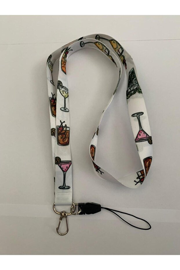 Cocktail Name Badge Strap Phone Strap Neck Lanyard