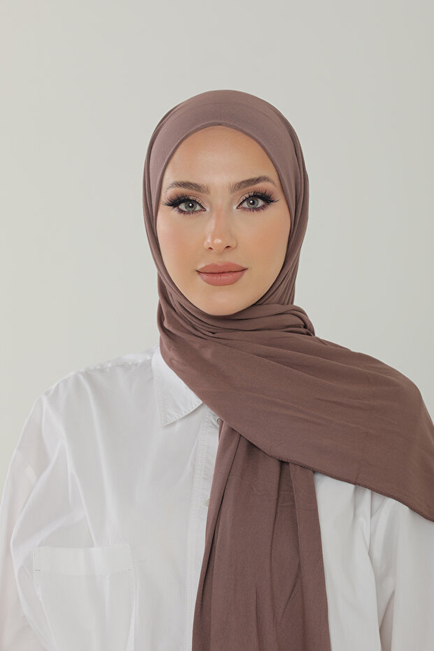 Fig Combed Cotton Shawl - Women's Hijab Jersey Hijab Lycra Shawl