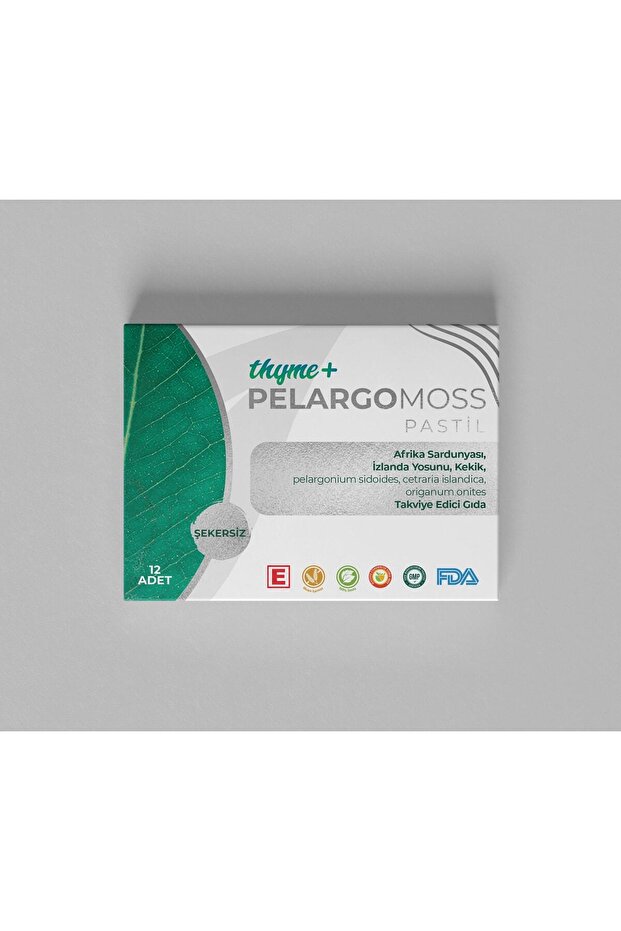Pelargomoss Pastil Thyme + Şekersiz Yumuşak Form  12 Adet - 4