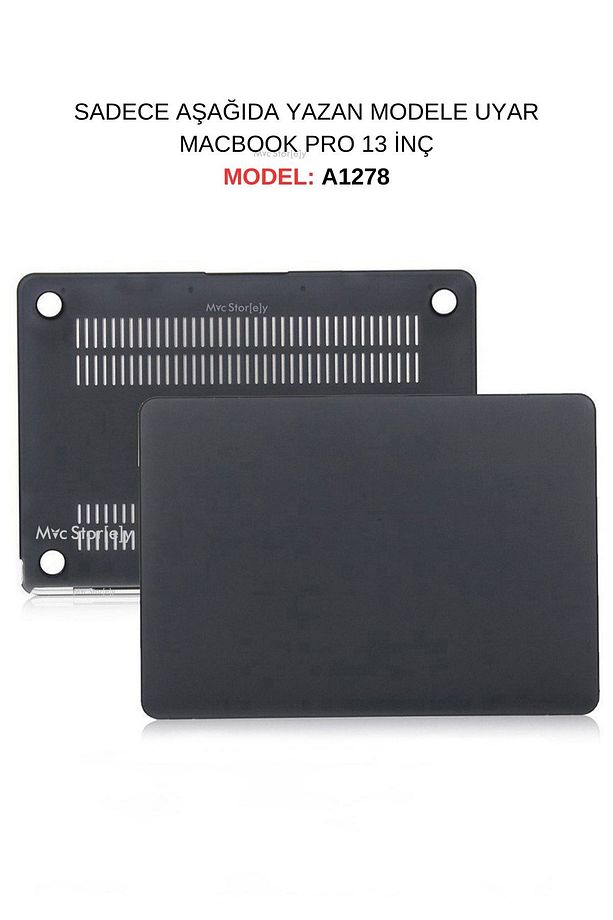 Macbook Pro Kılıf 13inç Mat A1278 (ESKİ ETHERNET GİRİŞLİ MODEL 2008-2012) Ile Uyumlu - 1