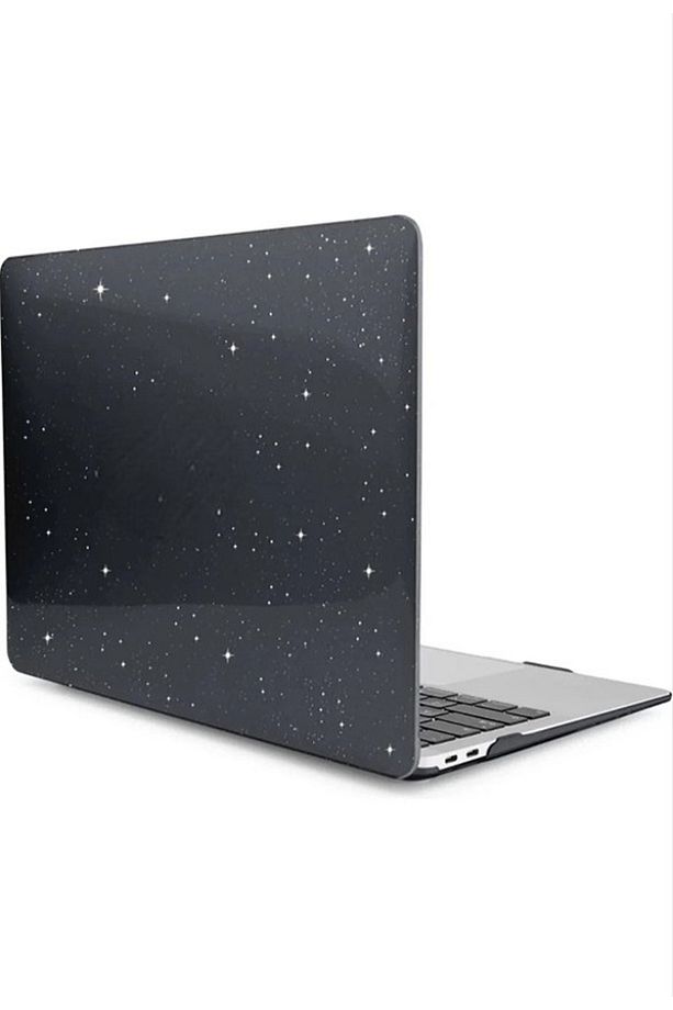 Apple Macbook Air 13.6" 2022 M2 Çip A2681 Kılıf 360 Derece Simli Parlak Tam Korumalı Protective Case - 1