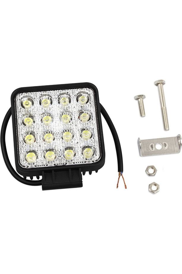 Lwl-s16 Çalışma Lambası 12-24 Volt Kare 16 Ledli 48w Adet - 3