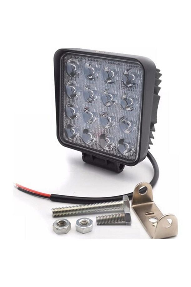 Lwl-s16 Çalışma Lambası 12-24 Volt Kare 16 Ledli 48w Adet - 2