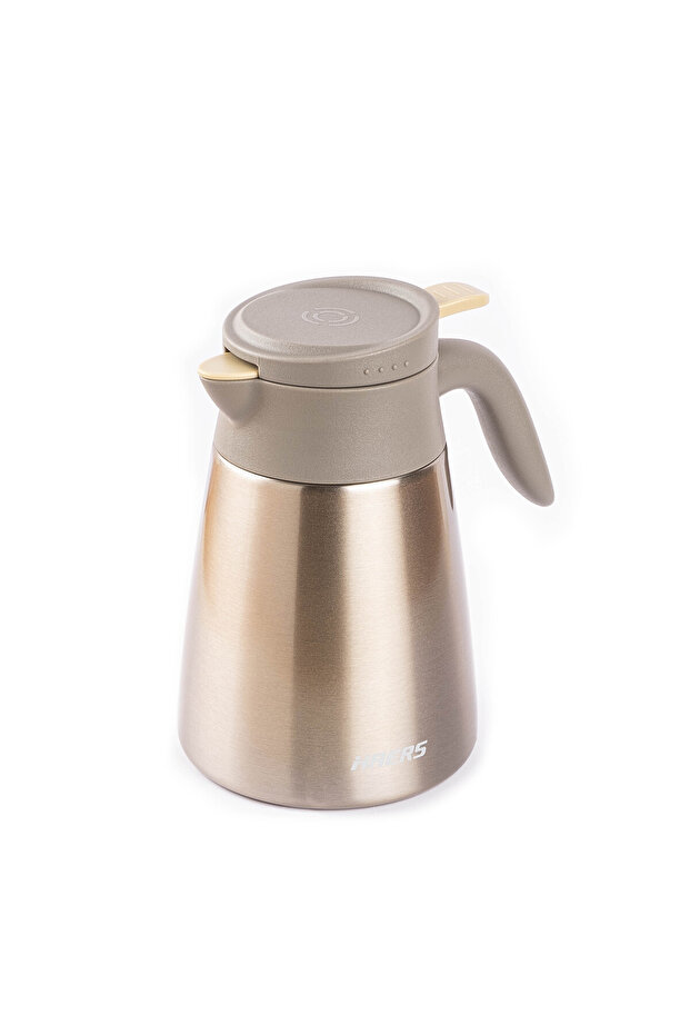 012-01-GOLD STAINLESS STEEL TEA THERMOSU 1LT