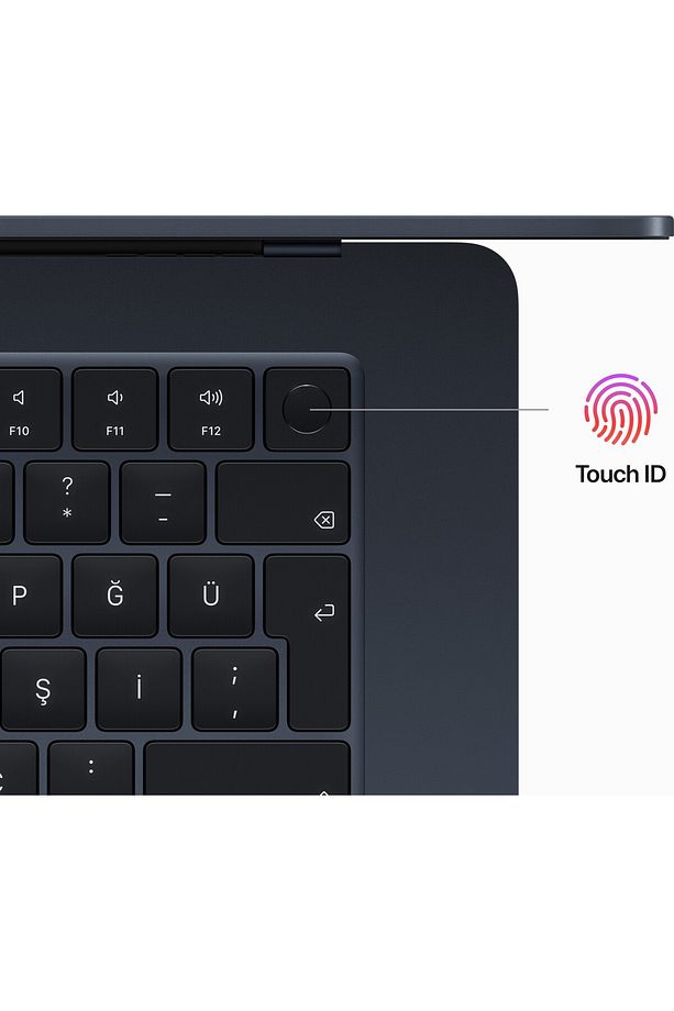 MacBook Air M2 8C CPU 10C GPU 16 GB 512 GB SSD 15.3" Gece Yarısı - 3