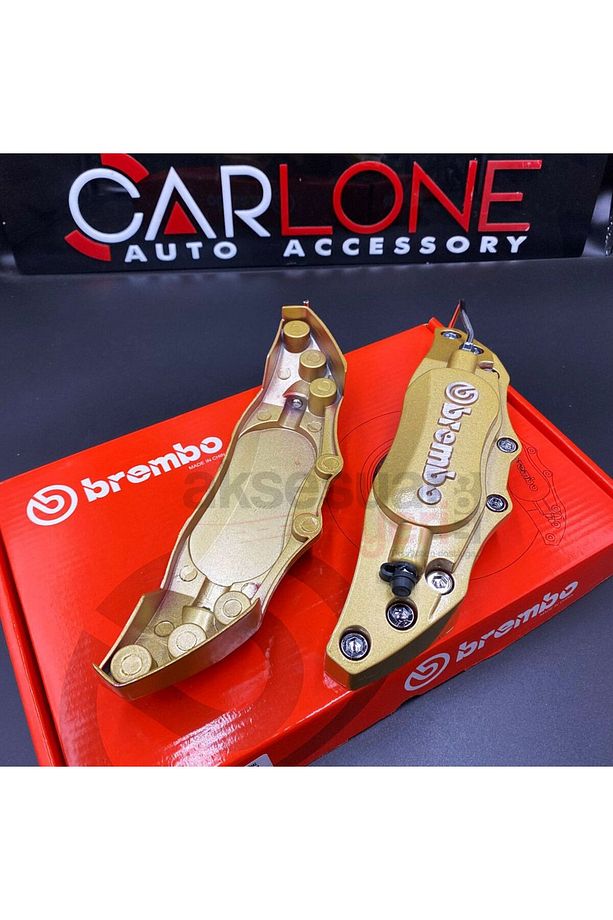 Brembo Metal Kaliper Kapağı Sarı Renk Fren Disk Kapağı 2'Li Set - 2