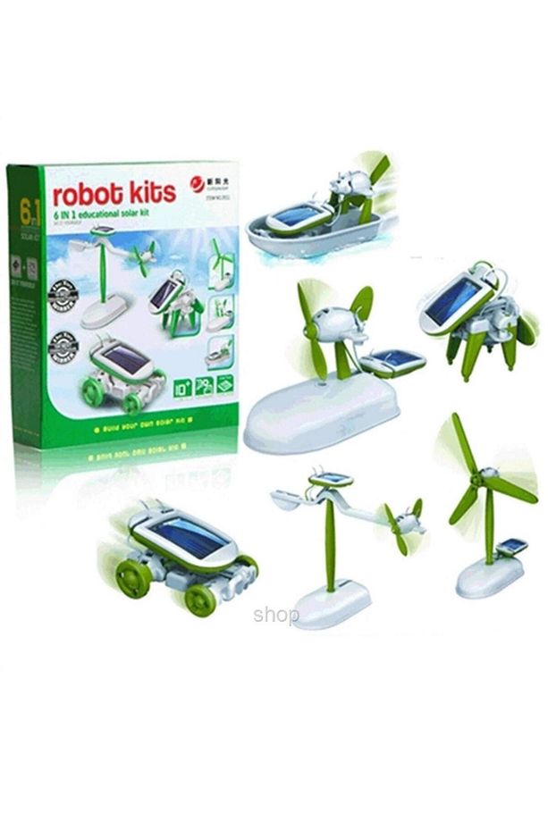Güneş Enerjili Robot Oluşturma Seti Solar Kit (6 In 1) - 3