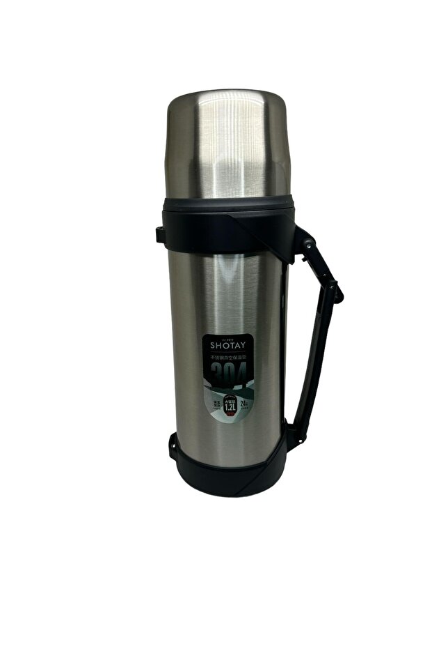 304 Çelik Silver Termos 1.2 Litre - 6