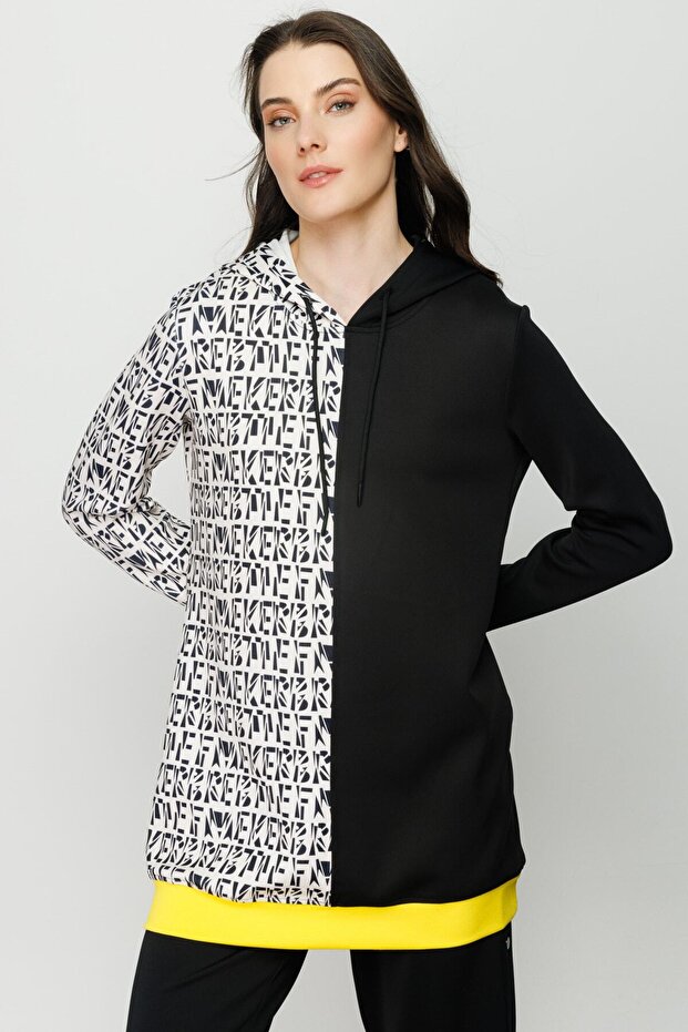 Patterned Hooded Sweat - 3