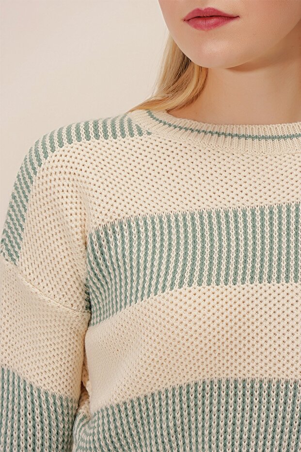 Пуловер з рисовим оргусом - 4