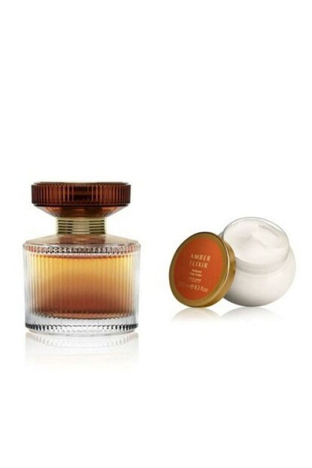 Amber Elixir Edp 50 ml Vücut Kremi 250 ml Kadın Parfüm Seti 008681541005932. - 1