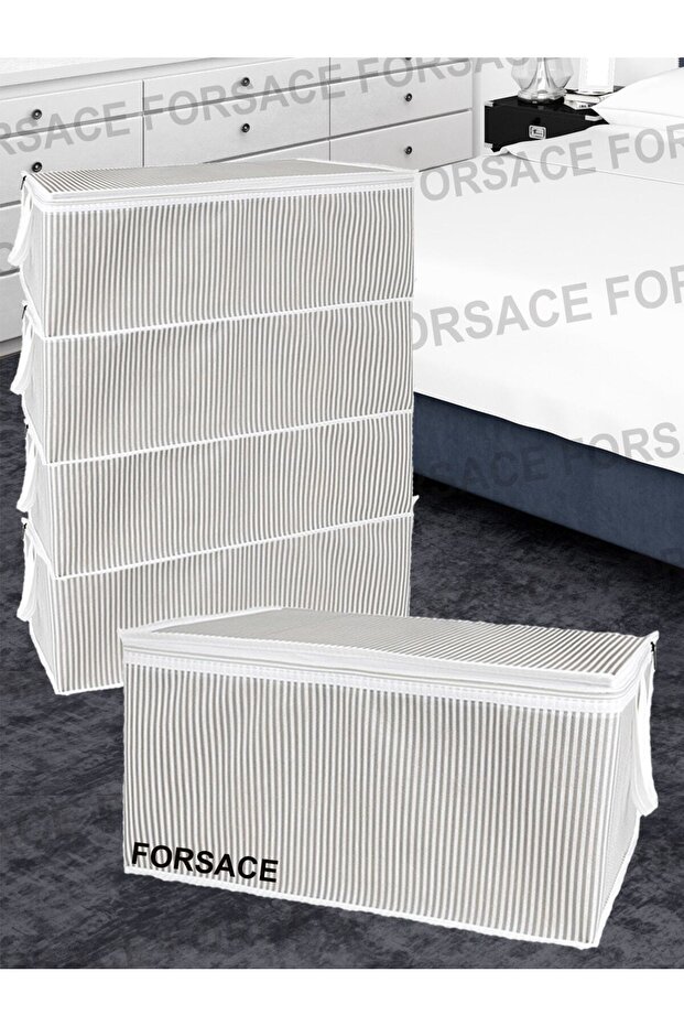 6 Adet Baza Altı Hurç Gri 50x30x20 Cm. - 1