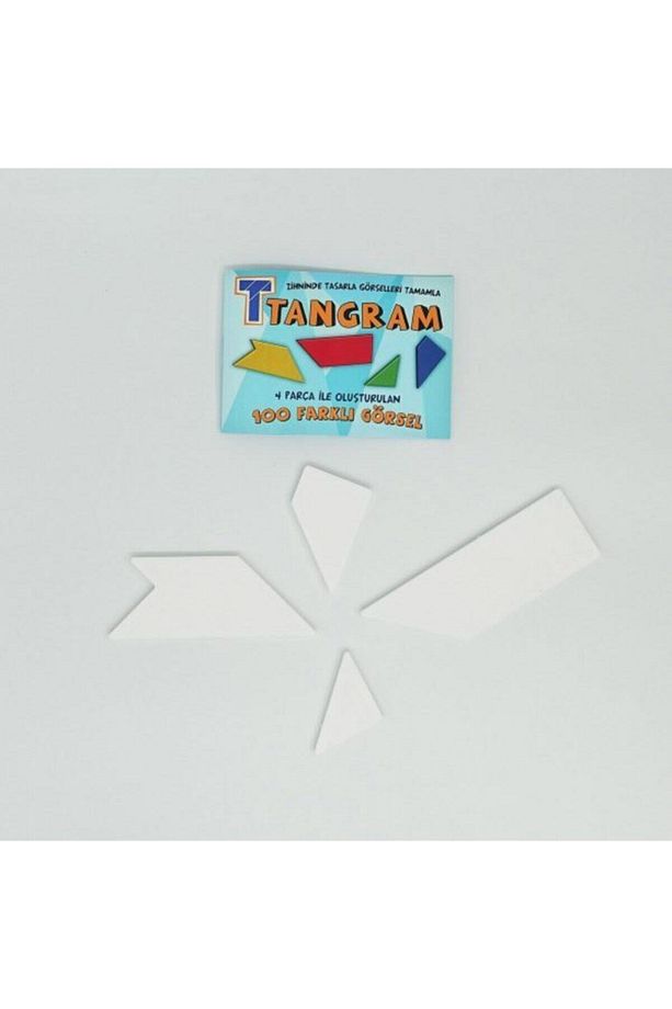 T Tangram Zeka Oyunu 100'lü Görev Kitapçığı 4 Tangram Parçası - 2