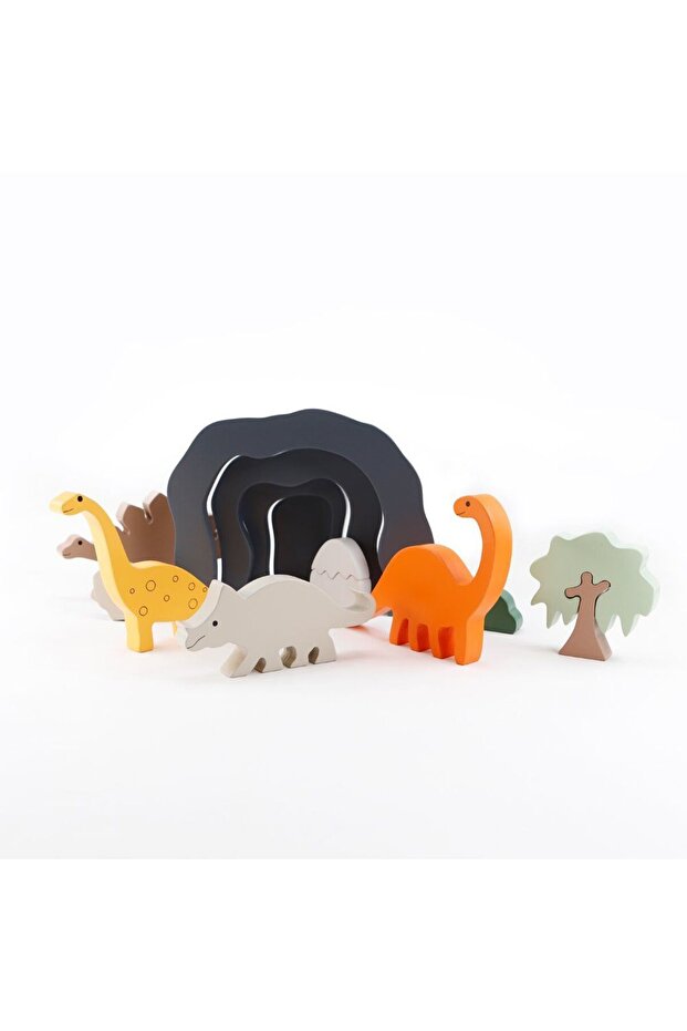 Ahşap Dinazor Seti - 4