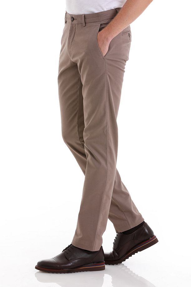 Vizon Regular Fit Düz Yandan Cep Casual Kumaş Pantolon - 3