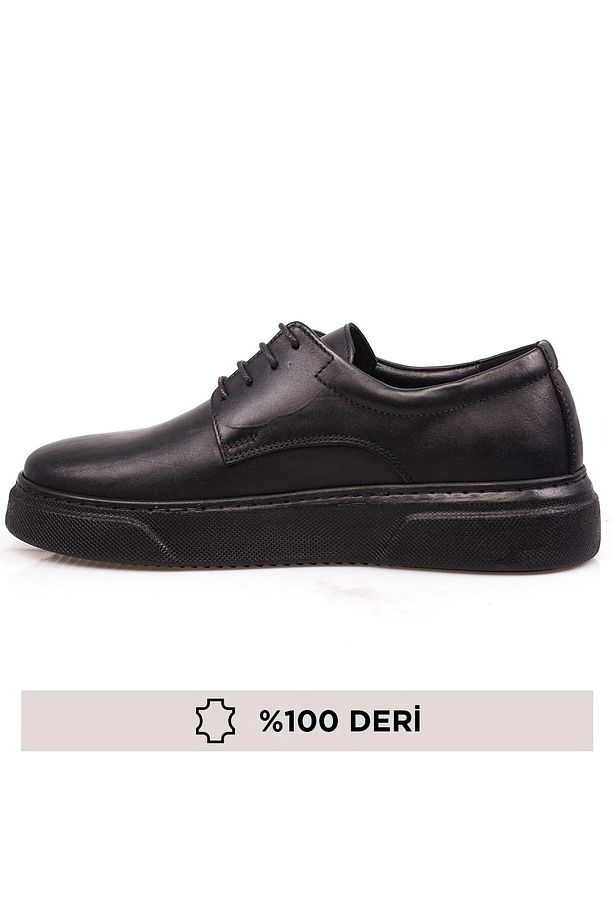 Hakiki Deri Erkek Yüksek Tabanlı Erkek Deri Ayakkabı - 4