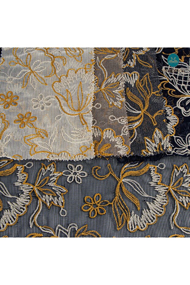 FİLE ÜZERİ NAKIŞ SİYAH - 3