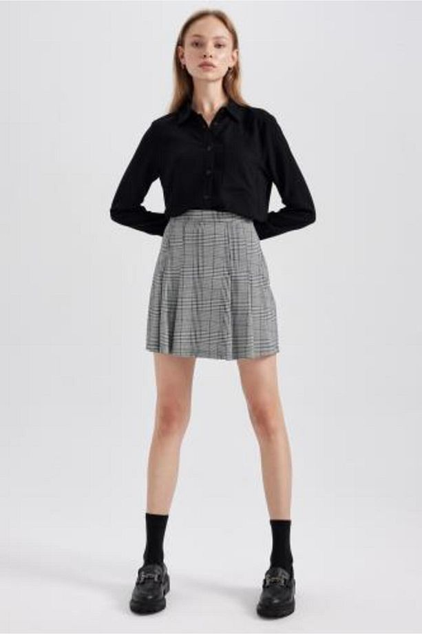 Regular Fit Basic Düz Düğmeli Uzun Kollu Gömlek N2518az23au - 2