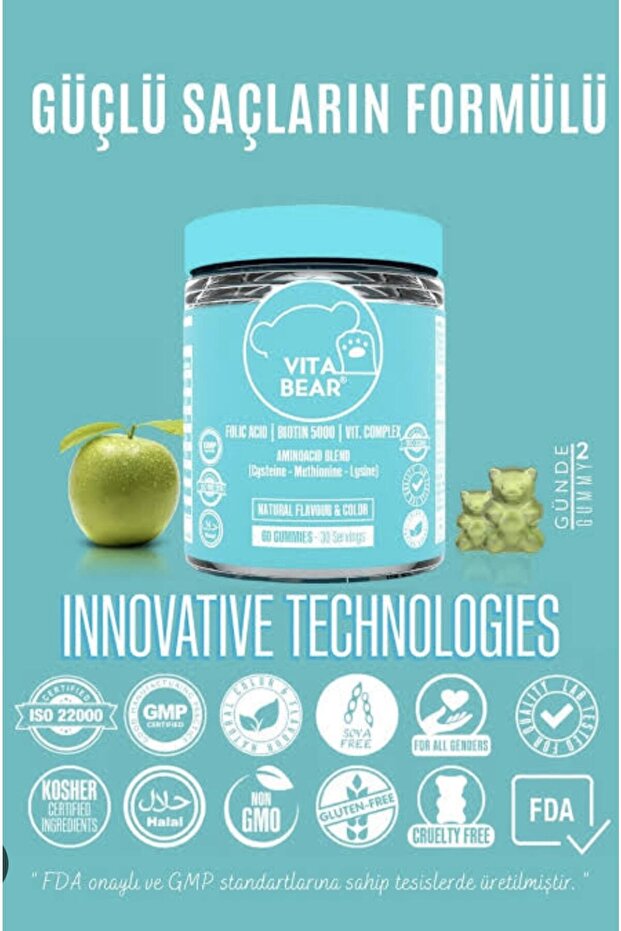 Strong Hair Gummy Saç Vitamini 60 Adet - 3