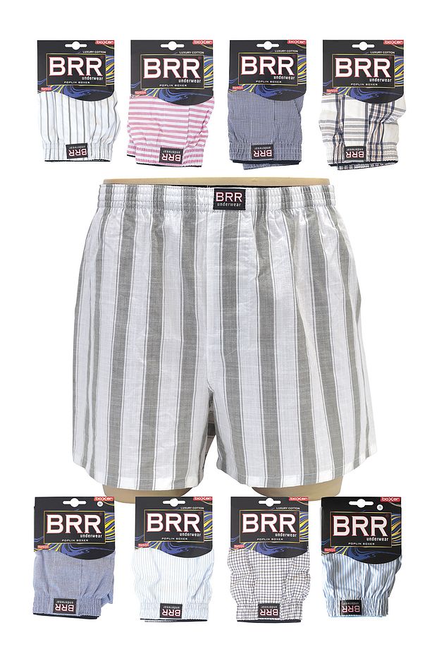 Karışık Renk 9’lu Paket Pamuklu Poplin Boxer Şort - 3