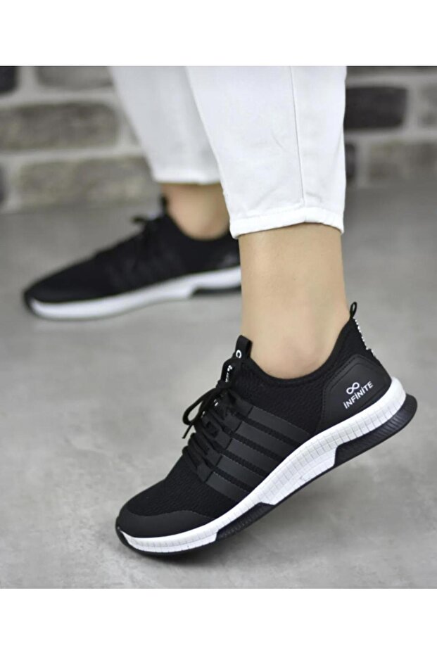 Siyah - Unisex Yazlık Sneaker Ayakkabı - 4