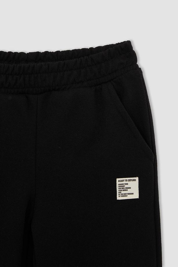 Kız Çocuk Dokuma Etiketli Jogger Eşofman Alt - 4