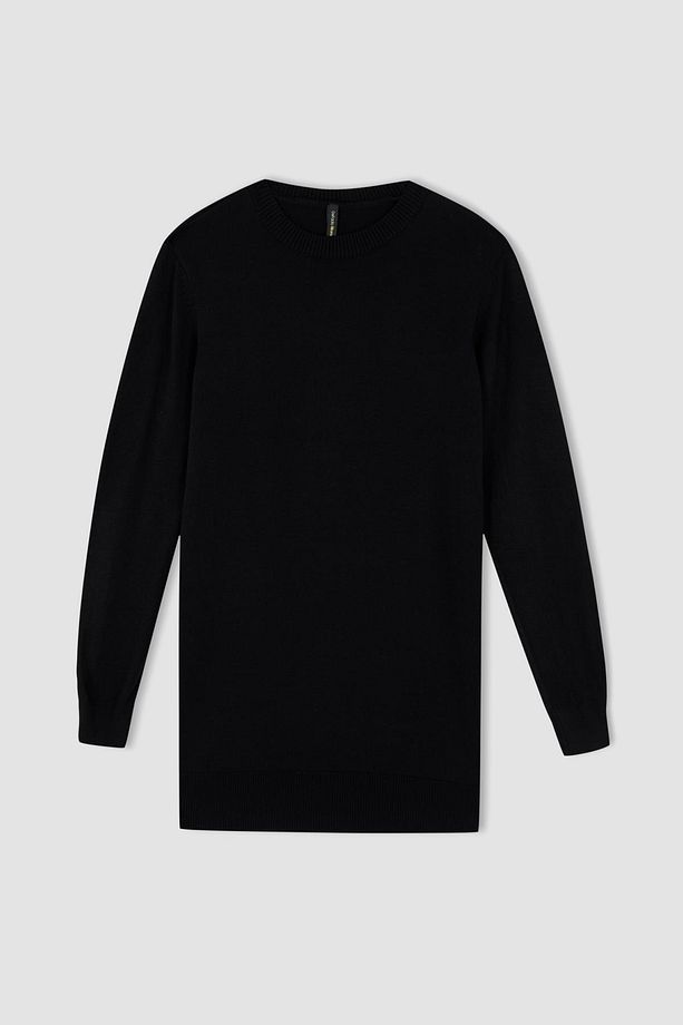 Regular Fit Basic Ekstra Yumuşak Triko Kazak Tunik - 6