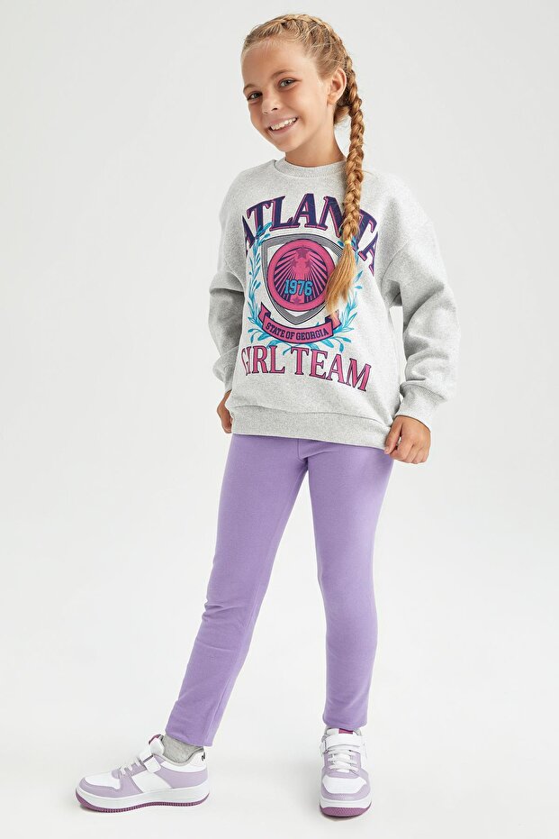 Girl's Basic Long School Tights - 2