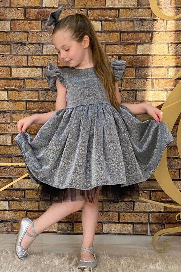 Girl's Silver Shining Dress