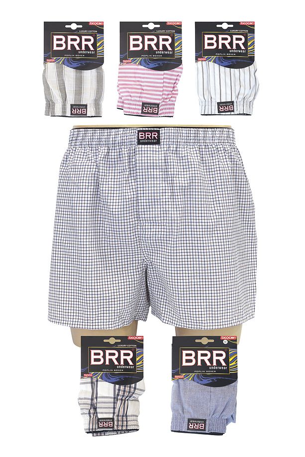 Karışık Renk Erkek 6’lı Paket Pamuklu Poplin Boxer Şort - 2