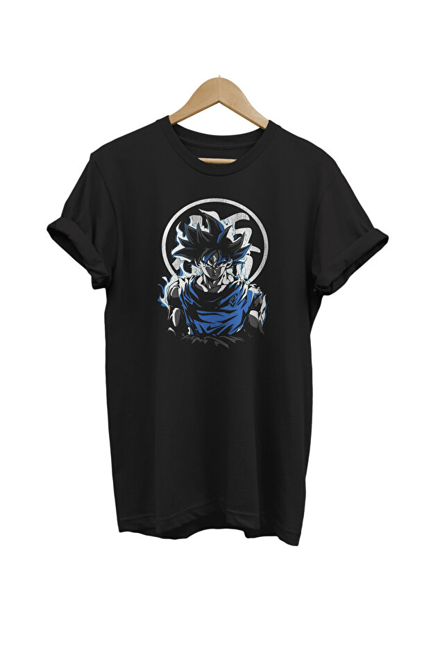 Dragonball Printed 100% Cotton Oversize Black T-shirt