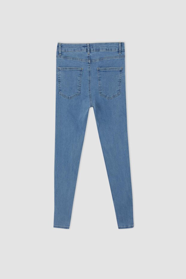 Rebeca Skinny Fit Normal Waist Long Jean Trousers