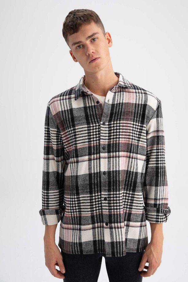 Regular Fit Kareli Oduncu Uzun Kollu Gömlek W7413az23sp - 8