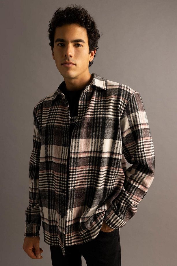 Regular Fit Kareli Oduncu Uzun Kollu Gömlek W7413az23sp - 1